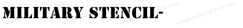 Military Stencil字体转换